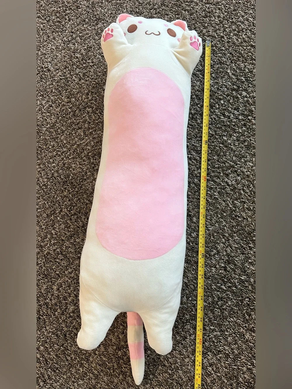 Long Cat Plush Toy – Ultra Soft Cat Plush Pillow Stuffed Animal 35”